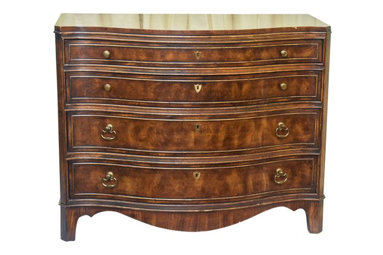 HERITAGE Georgian Style Serpentine Front Commode