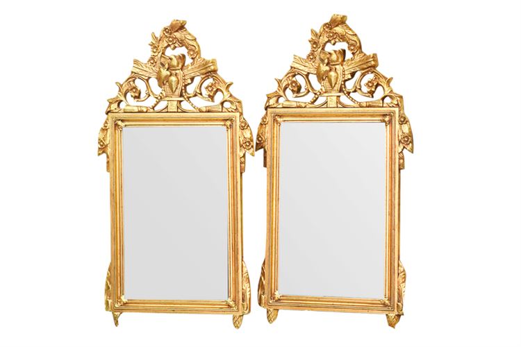 Pair of Louis XVI Style Giltwood Mirrors