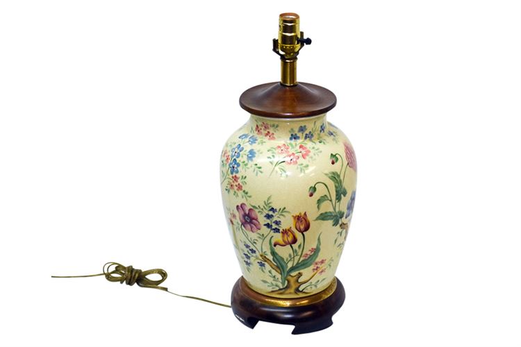 Handpainted Porcelain Lamp