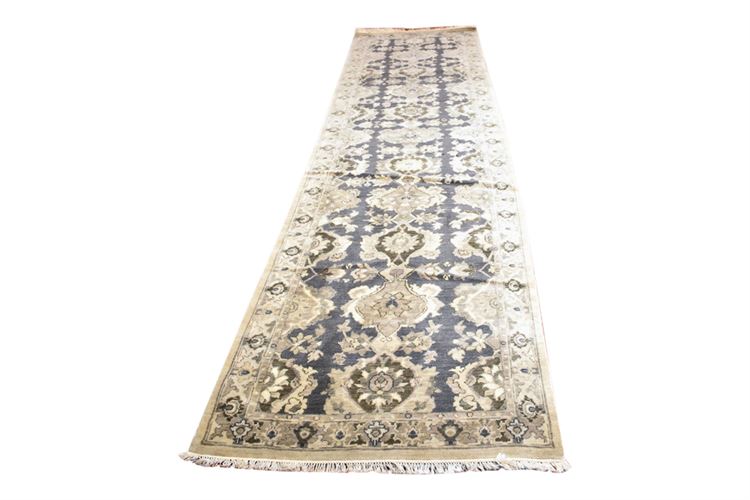 Hand Knotted Oushak Style Runner