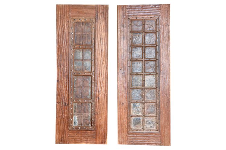 Pair of Tudor Style Oak Doors