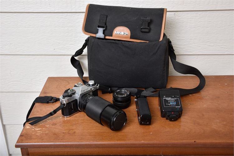 CANON AE-1 With Accessories