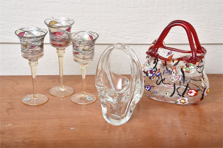 Group Lot Of Glass Objects