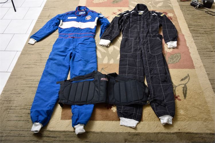 Two Racing Suits and RIBTECT Karting Vest