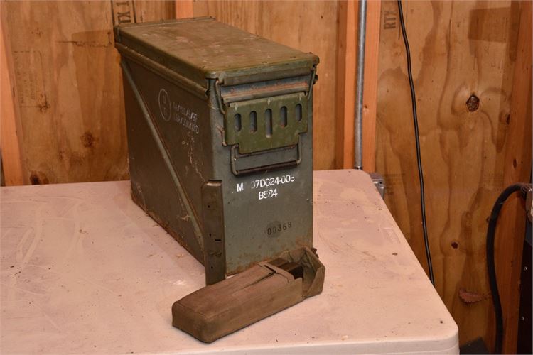 Military Style Ammo Case and Three (3) Magazines