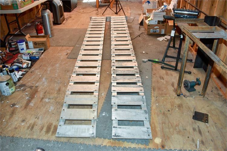 Set Of Metal Tire Ramps