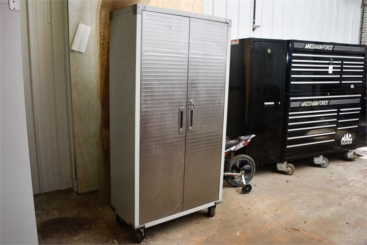 Two (2) Door Metal Cabinet