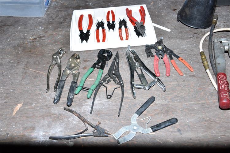 Group Lot Of Pliers