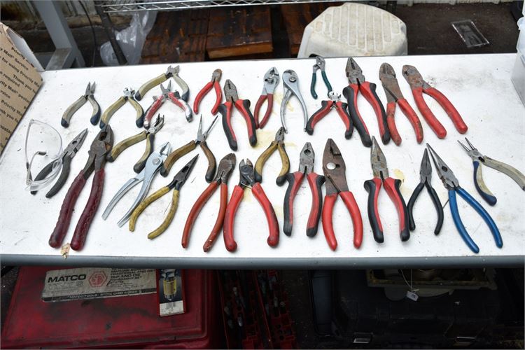 Group Lot Of Pliers