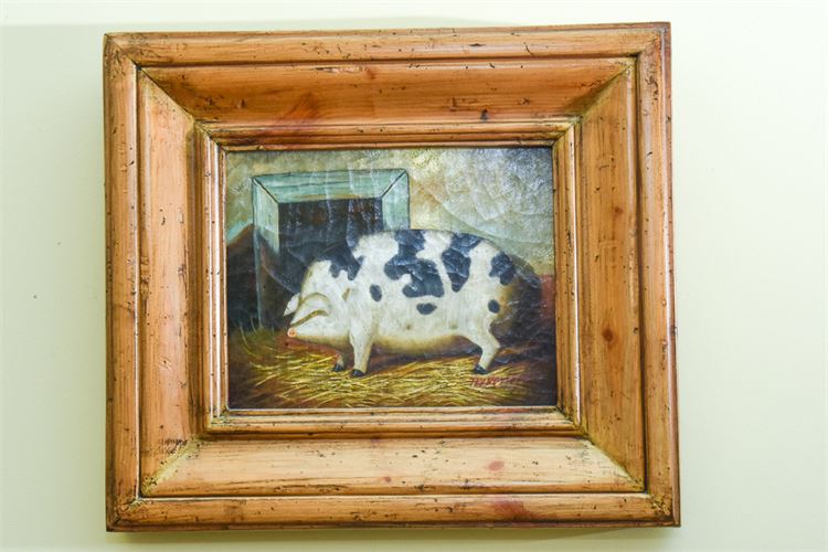 Decorative Painting of a Hog