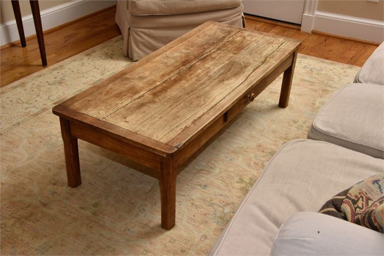 Custom Made Rustic Wooden Coffee Table
