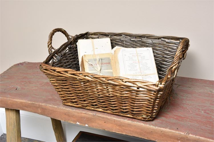 Decorative Basket With Books