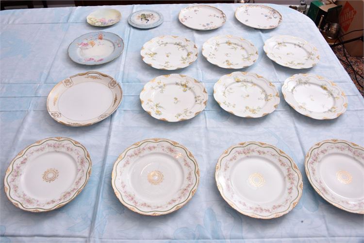 HAVOLAND China and  3-3 Blue Antique Plates