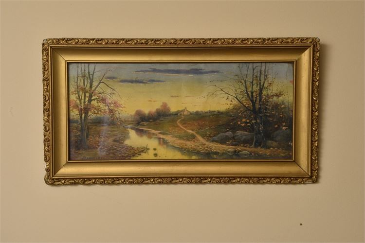 Antique Framed Landscape