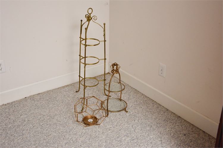 Three (3) Decorative Brass items