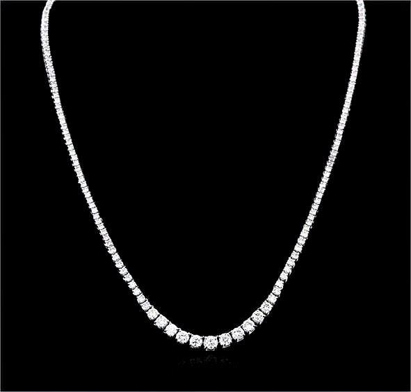 7.66 carats, t.w. Diamond Eternity Necklace