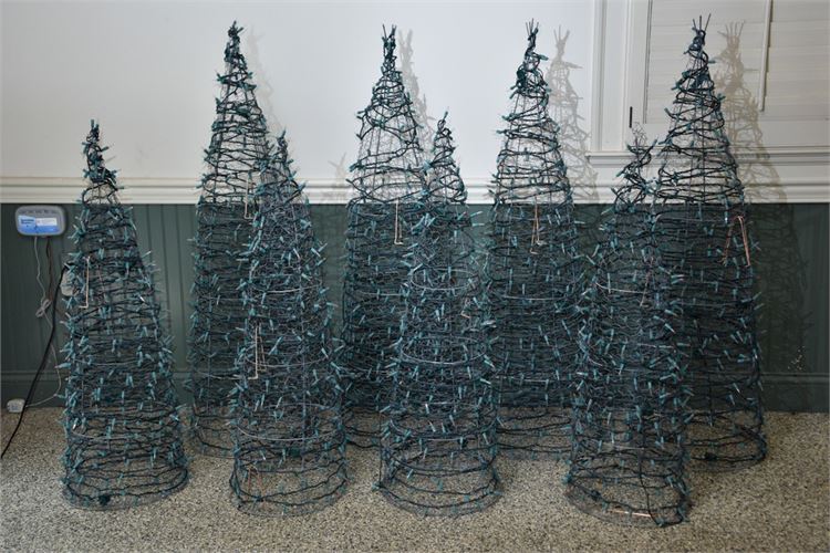 Group Lot Wire Topiaries