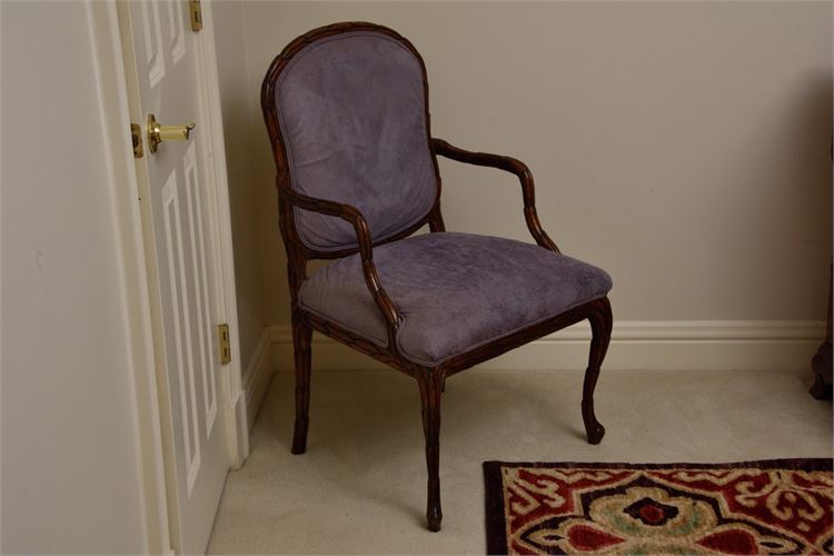 Upholstered Open Armchair