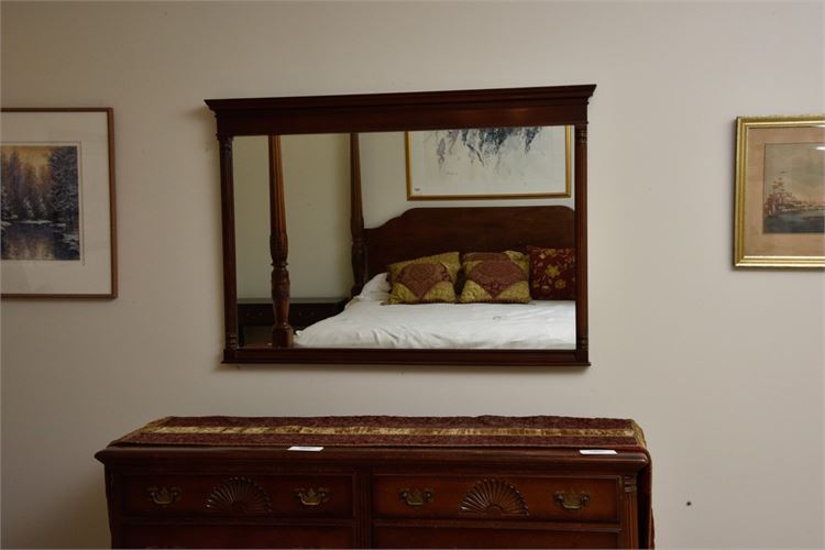 Wood Framed Wall Mirror