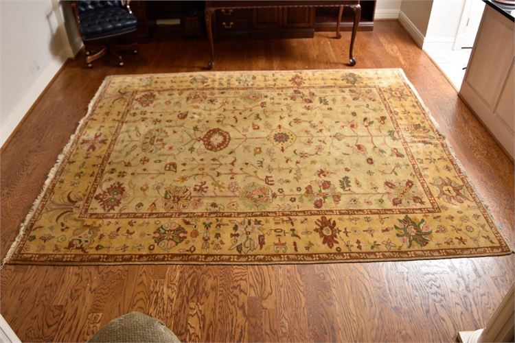 Hand Knotted Oushak Style Rug