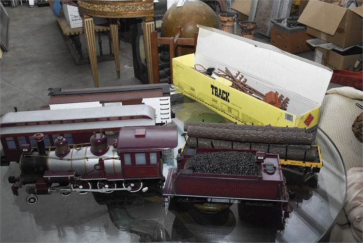 Model Train Cars and Track