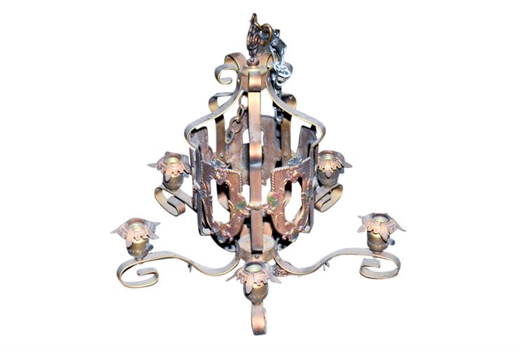 Western Style Wrought Iron Chandelier