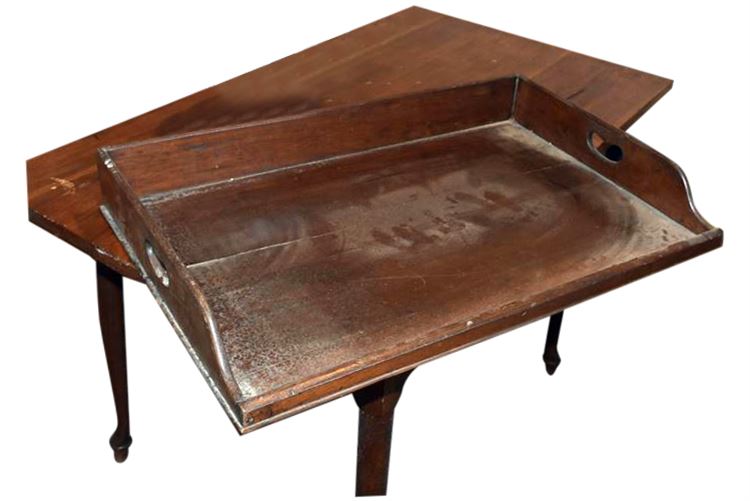 Antique Mahogany Butler's Tray