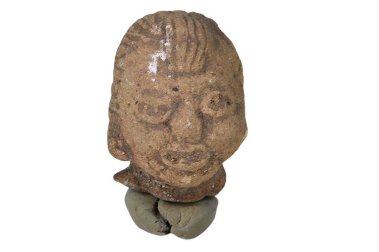 Pre-Columbian Olmec Pottery Head