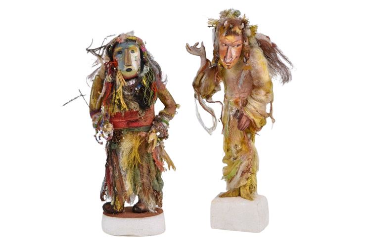 Two (2) Russian Figures of Native Americans