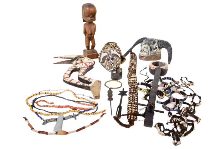 Lot of Miscellaneous African Tribal Artifacts