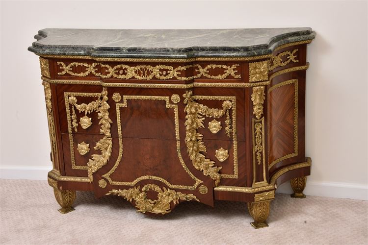 Louis XVI Style Marble Top Commode  R