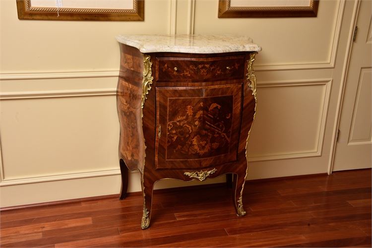 Louis XV Style Marquetry Commode  R