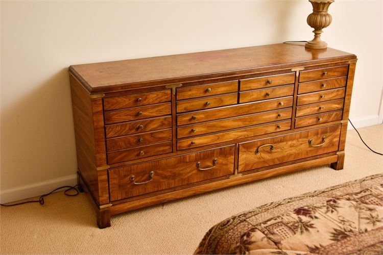LANE Campaign Style Double Chest of Drawers