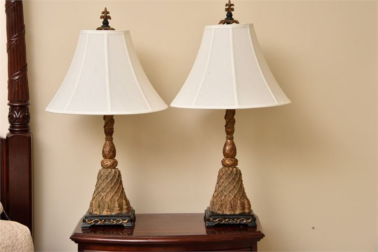 Pair Decorative Tassel Lamps