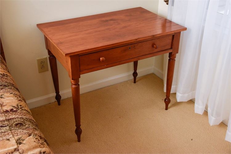 Early American Country Style Pine Side Table or Desk