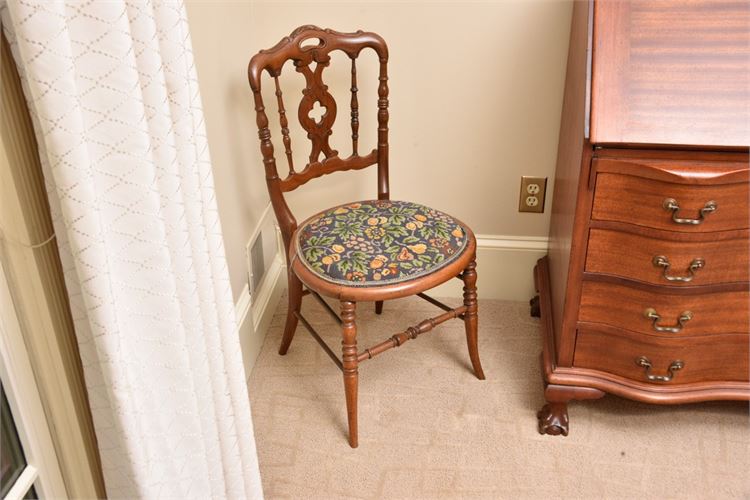 A Victorian Style Side Chair