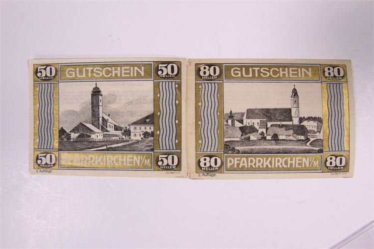 Collection 1920s Austrian notegeld