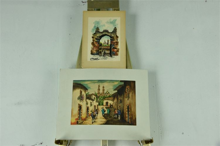 Two (2) Native Watercolors of Mexico