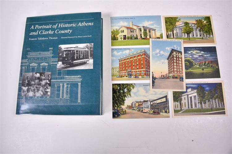 "Portrait Historic Athens & Clarke County" + & early Athens Postcards
