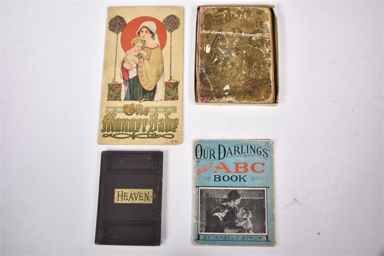 Group of Antique Children's Books with Religious Themes