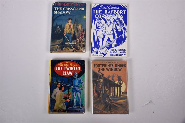 Three HARDY BOYS Mysteries & Collector's Guide