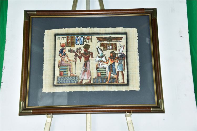 Egyptian Style Papyrus Painting