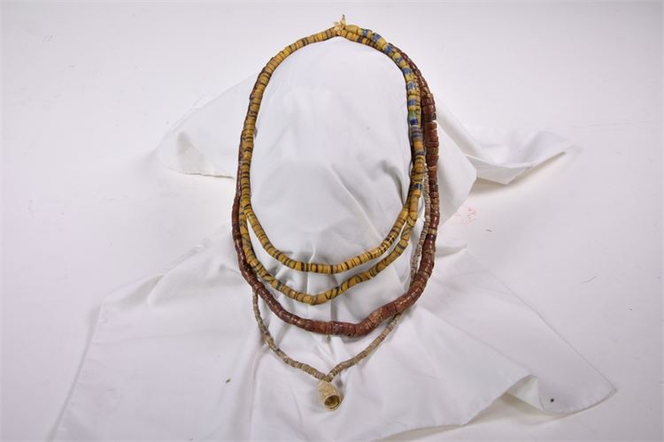 Group Four 19th African Trade Bead Necklaces