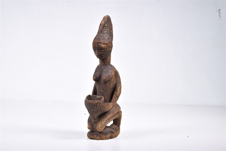 African Yoruba Carved Female divination  figure