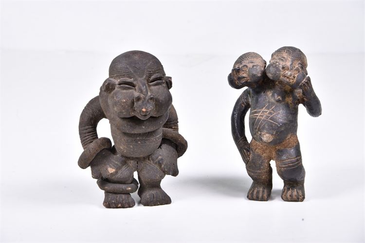 Two (2) Kuba Kingdom terracotta Figures