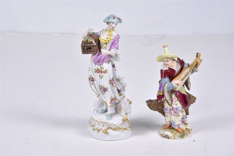 Two (2) MEISSEN Porcelain Figurines
