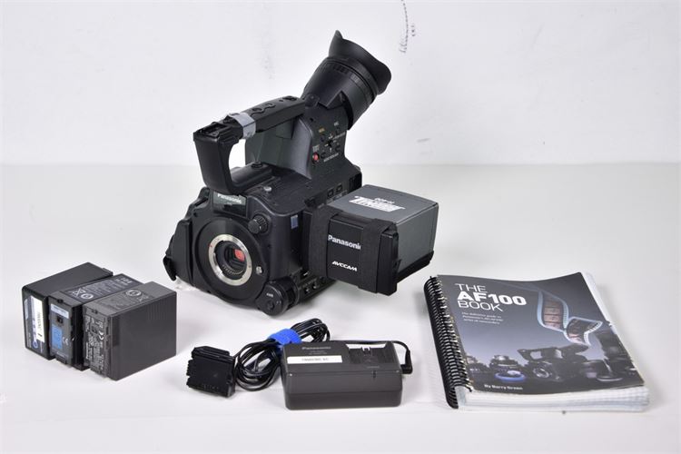 Panasonic AF100 hi def video camera 4/3 sensor, body only  R
