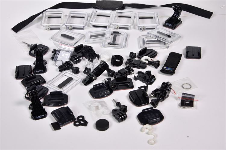 Large assortment of GO PRO accessories