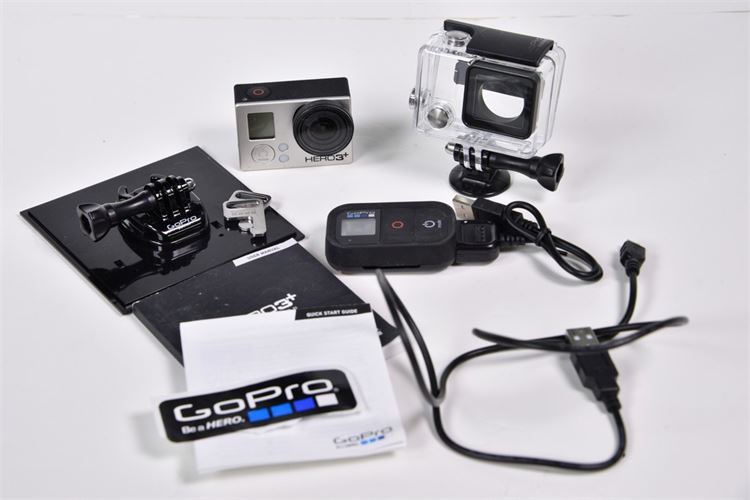 Go Pro Hero 3+ w/lens protector and case
