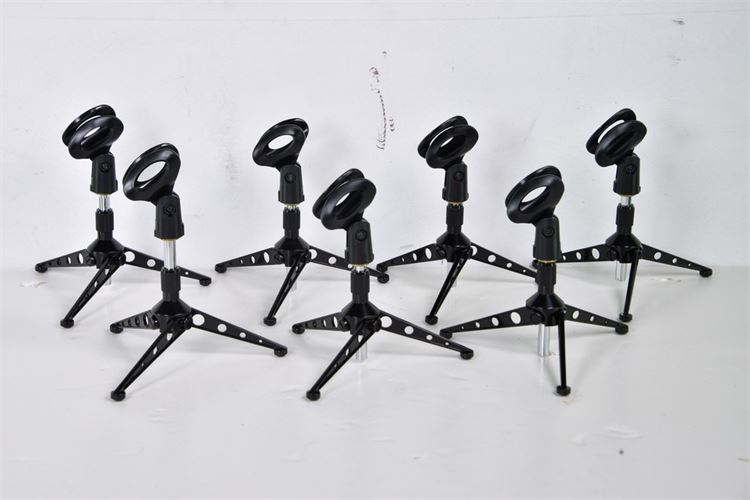 8 table top compact Microphone Stands